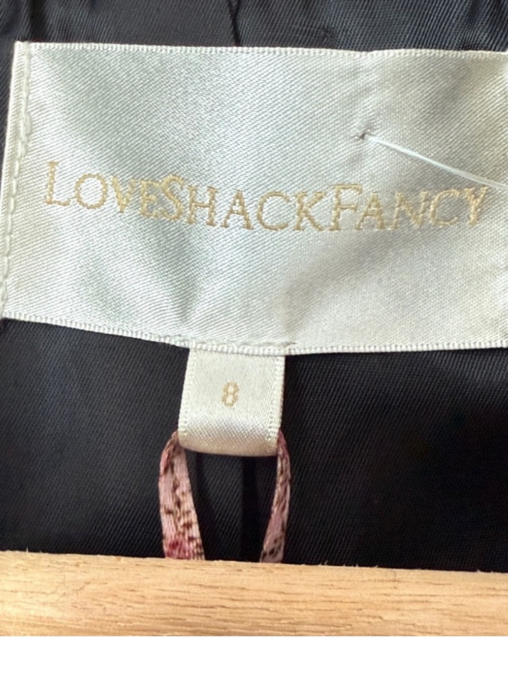 NEW LoveShackFancy Pantonia Black Wool Blend Peplum Blazer Jacket {$645} Size 8 - Picture 6 of 9